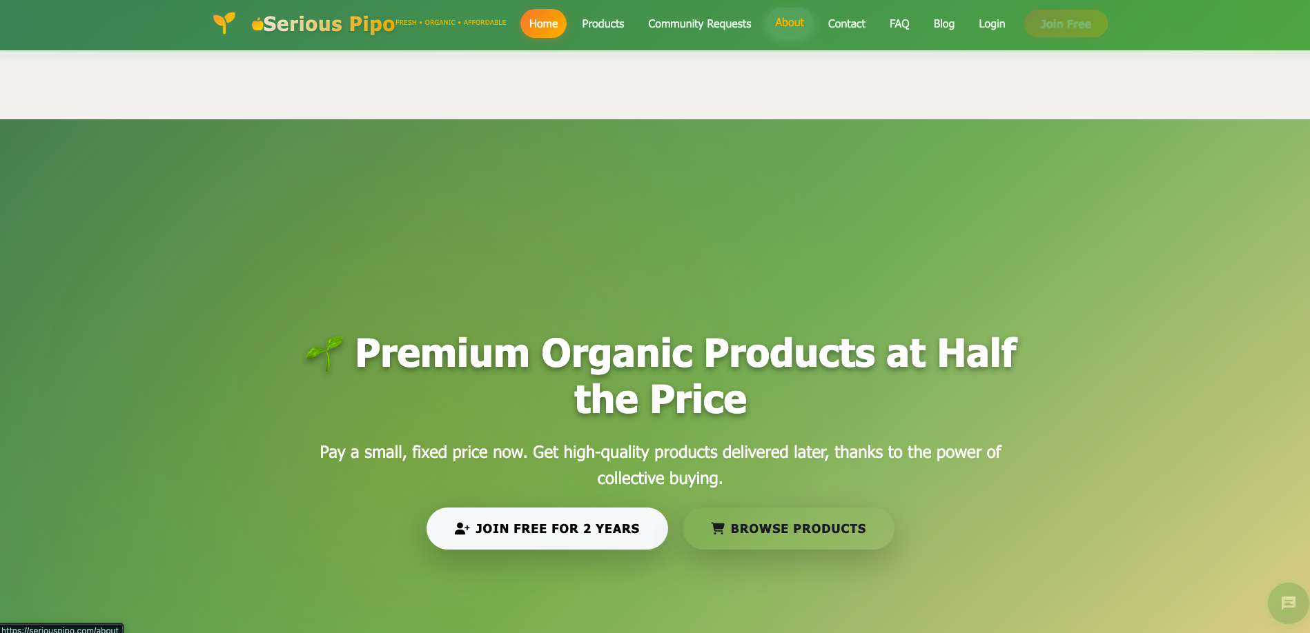 Serious Pipo — Organic E-Commerce Platform